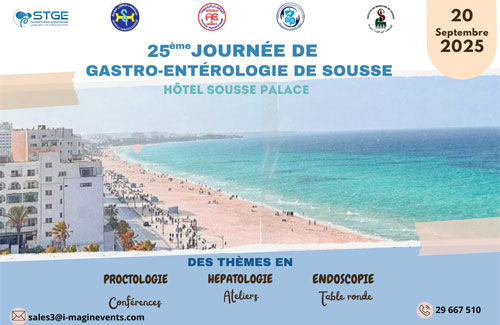 25<sup>ème</sup> Journée de Gastro-Entérologie de Sousse