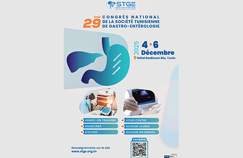 29<sup>ème</sup> Congrès national de la Société Tunisienne de Gastro-entérologie 2025