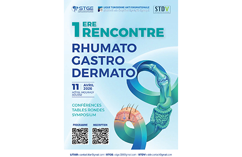 1<sup>ere</sup> Rencontre Rhumato Gastro Dermato